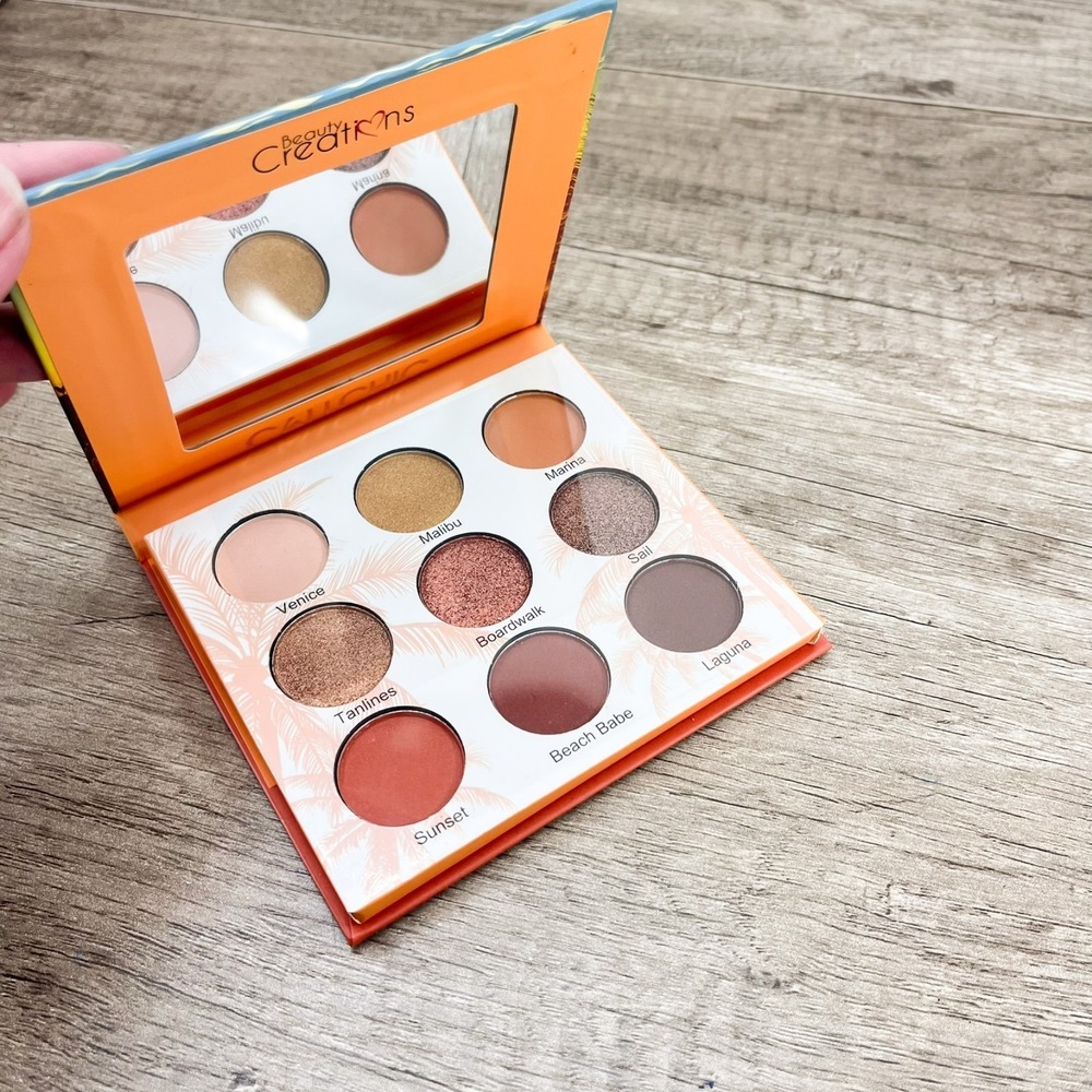 Beauty Creations CALI CHIC Eyeshadow Palette 9 Warm Shades Matte/Shimmer New!‎